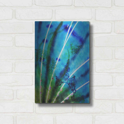 Luxe Metal Art 'Lion Fish Fin' by Rita Shimelfarb, Metal Wall Art,12x16