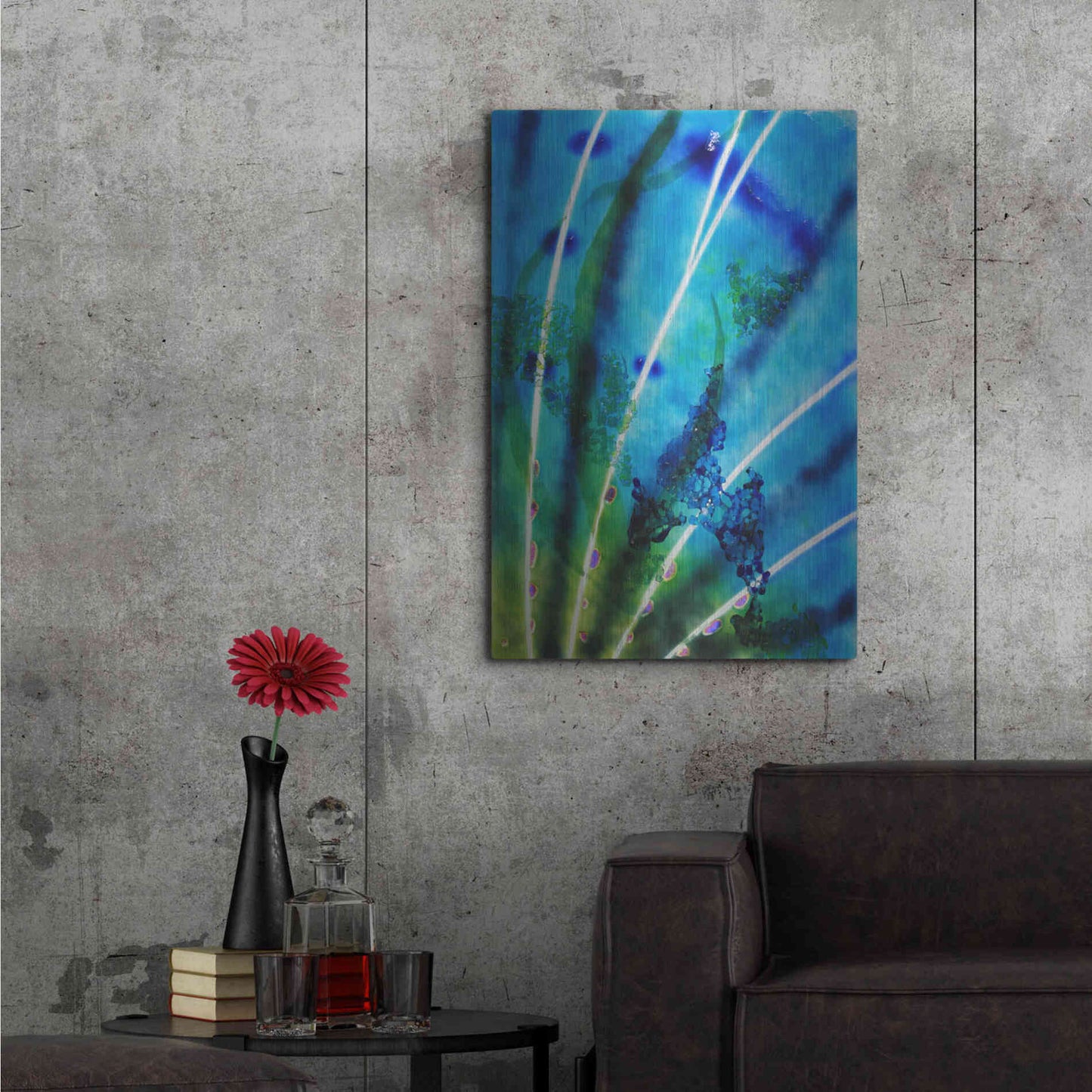 Luxe Metal Art 'Lion Fish Fin' by Rita Shimelfarb, Metal Wall Art,24x36