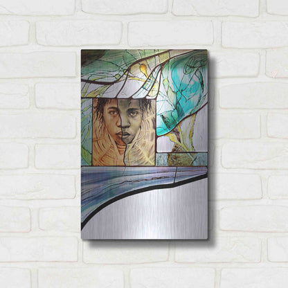 Luxe Metal Art 'Voyage' by Rita Shimelfarb, Metal Wall Art,12x16