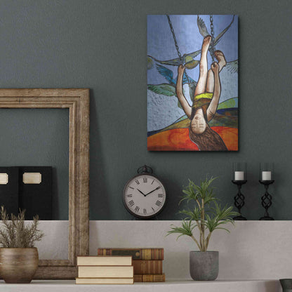 Luxe Metal Art 'Up' by Rita Shimelfarb, Metal Wall Art,12x16