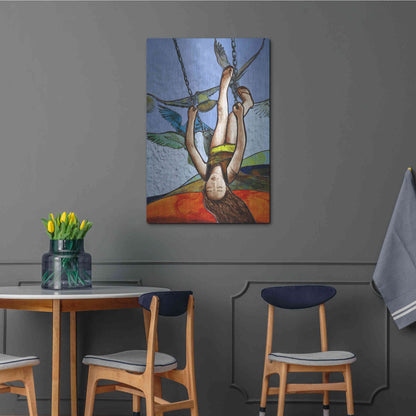 Luxe Metal Art 'Up' by Rita Shimelfarb, Metal Wall Art,24x36