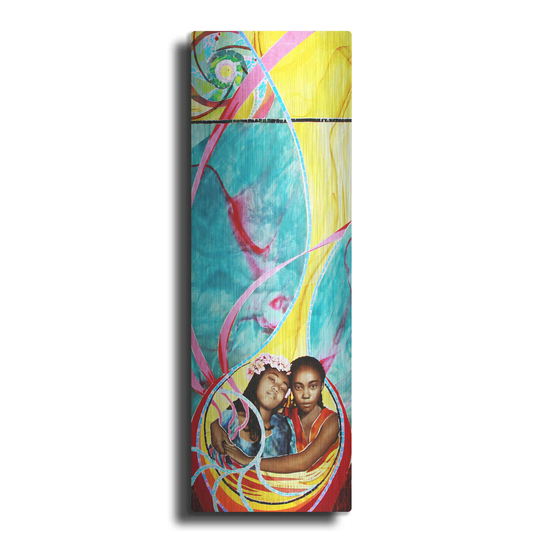 Luxe Metal Art 'Love And Faith' by Rita Shimelfarb, Metal Wall Art