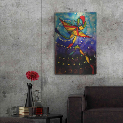 Luxe Metal Art 'Kite Reflected' by Rita Shimelfarb, Metal Wall Art,24x36