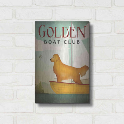 Luxe Metal Art 'Golden Sail' by Ryan Fowler, Metal Wall Art,12x16