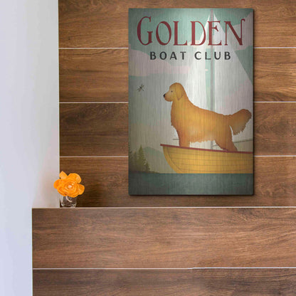 Luxe Metal Art 'Golden Sail' by Ryan Fowler, Metal Wall Art,12x16