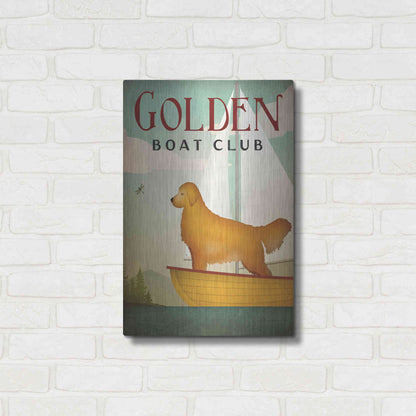 Luxe Metal Art 'Golden Sail' by Ryan Fowler, Metal Wall Art,16x24