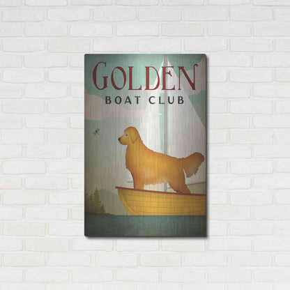 Luxe Metal Art 'Golden Sail' by Ryan Fowler, Metal Wall Art,24x36