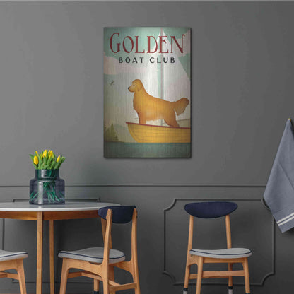 Luxe Metal Art 'Golden Sail' by Ryan Fowler, Metal Wall Art,24x36