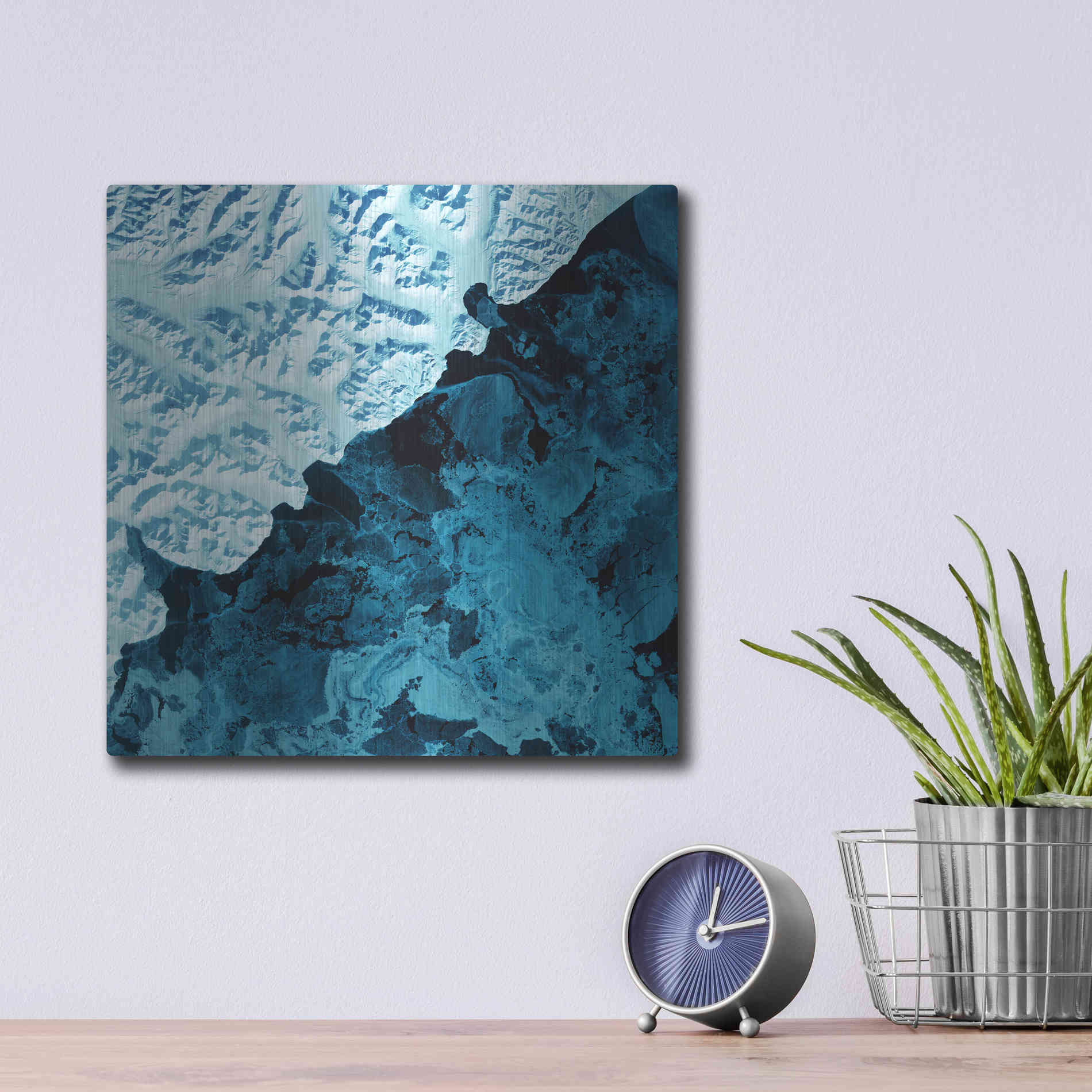 Luxe Metal Art 'Earth As Art: Kamchatka Peninsula' Metal Wall Art,12x12