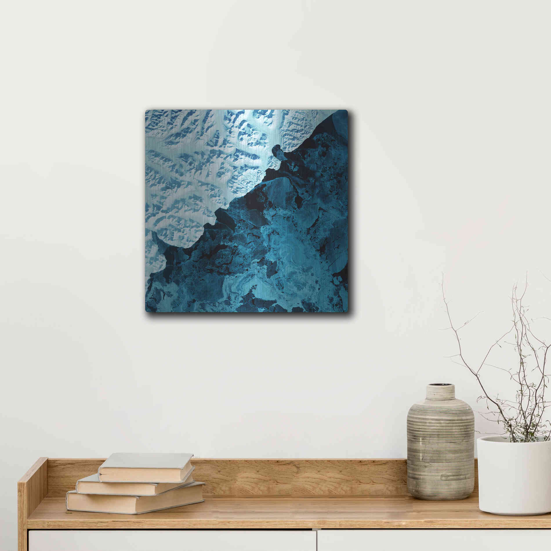 Luxe Metal Art 'Earth As Art: Kamchatka Peninsula' Metal Wall Art,12x12