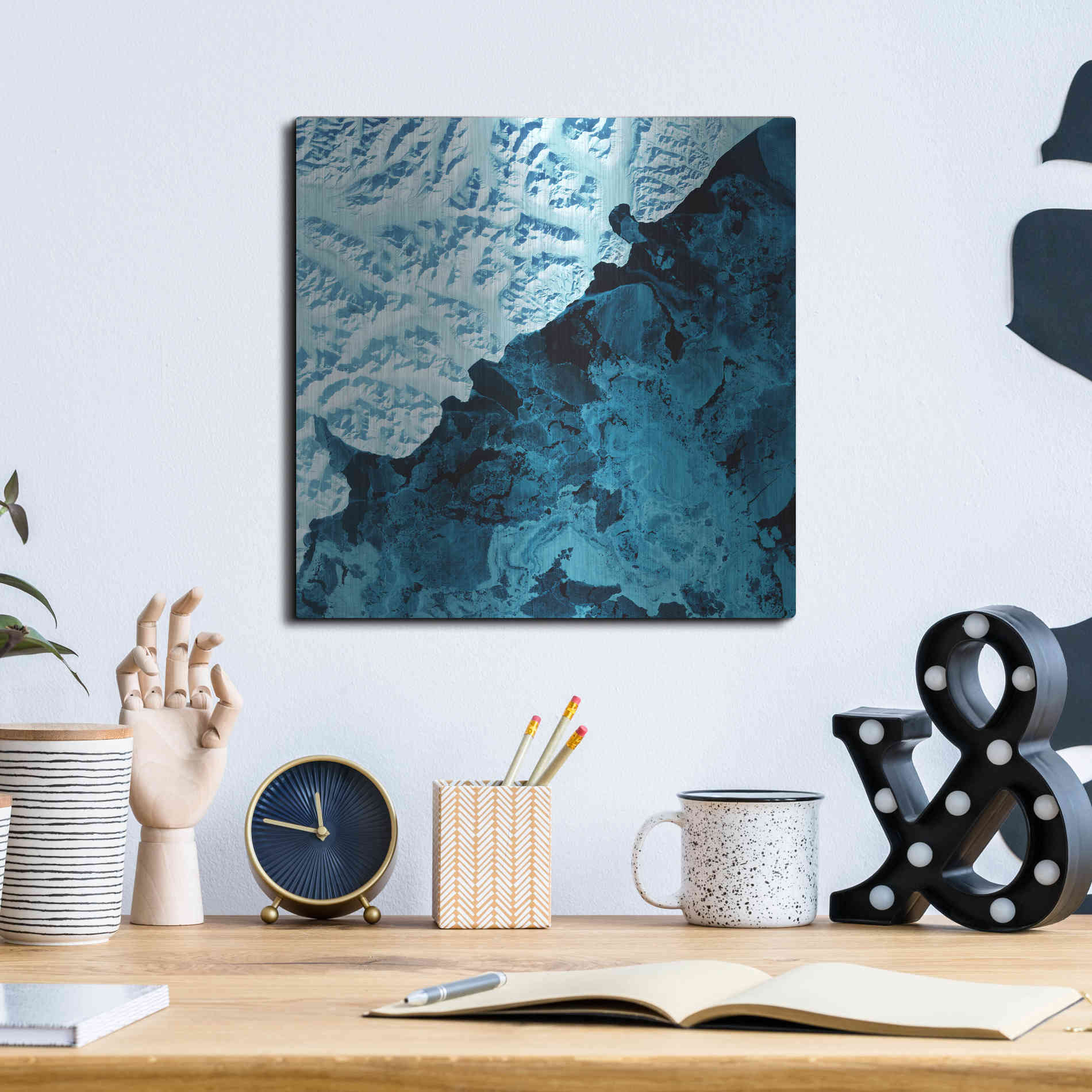 Luxe Metal Art 'Earth As Art: Kamchatka Peninsula' Metal Wall Art,12x12