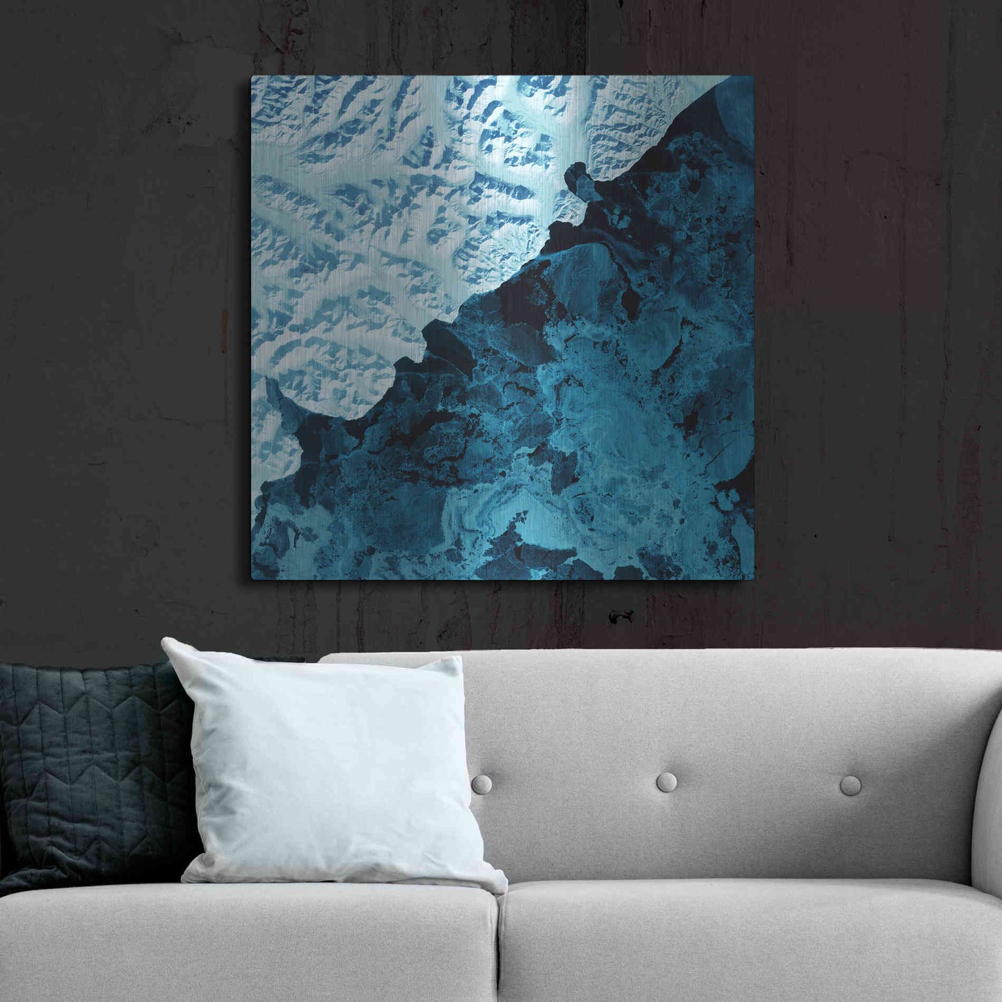 Luxe Metal Art 'Earth As Art: Kamchatka Peninsula' Metal Wall Art,36x36