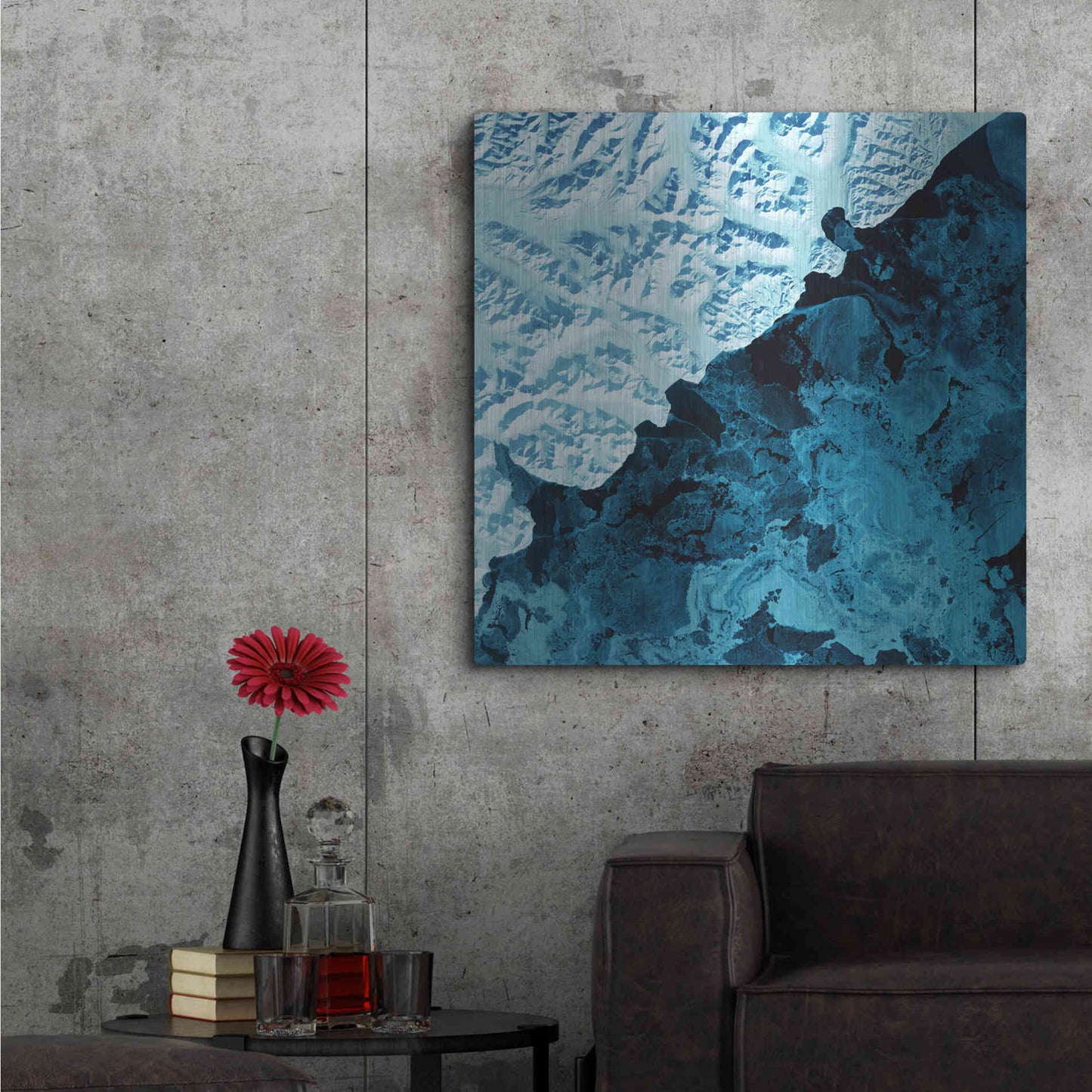 Luxe Metal Art 'Earth As Art: Kamchatka Peninsula' Metal Wall Art,36x36