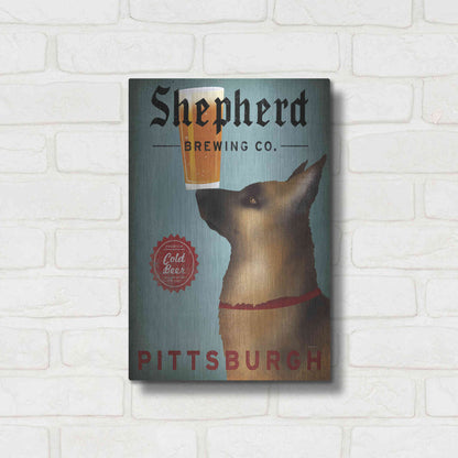 Luxe Metal Art 'Shepherd Brewing Co Pittsburgh' by Ryan Fowler, Metal Wall Art,12x16