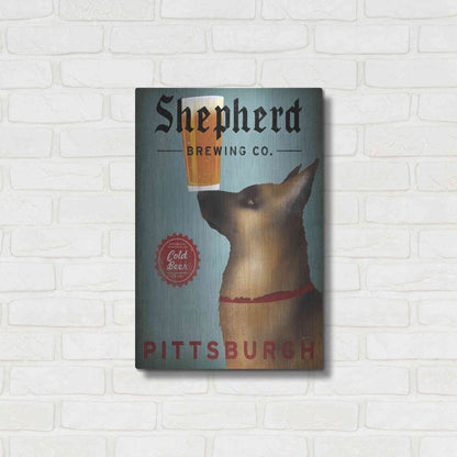 Luxe Metal Art 'Shepherd Brewing Co Pittsburgh' by Ryan Fowler, Metal Wall Art,16x24