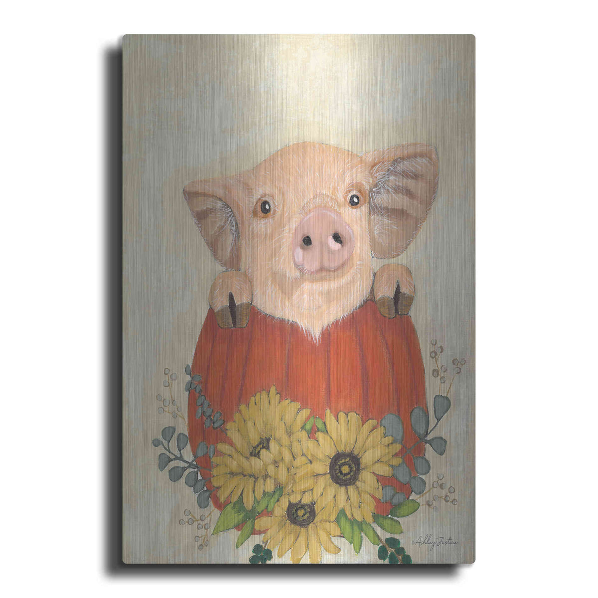 Luxe Metal Art 'Clementine' by Ashley Justice, Metal Wall Art