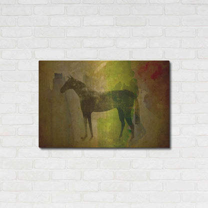 Luxe Metal Art 'Cheval Noir v2' by Ryan Fowler, Metal Wall Art,36x24
