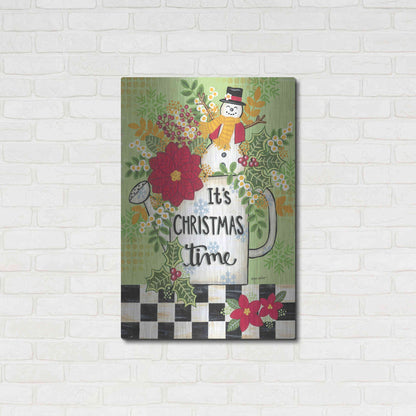 Luxe Metal Art 'It's Christmas Time' by Annie LaPoint, Metal Wall Art,24x36