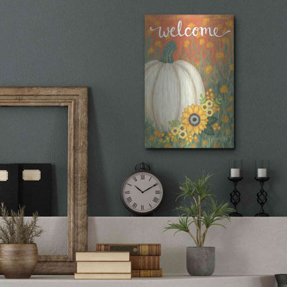 Luxe Metal Art 'Pumpkin Patch' by Annie LaPoint, Metal Wall Art,12x16