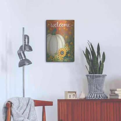 Luxe Metal Art 'Pumpkin Patch' by Annie LaPoint, Metal Wall Art,16x24