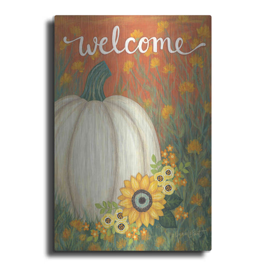 Luxe Metal Art 'Pumpkin Patch' by Annie LaPoint, Metal Wall Art