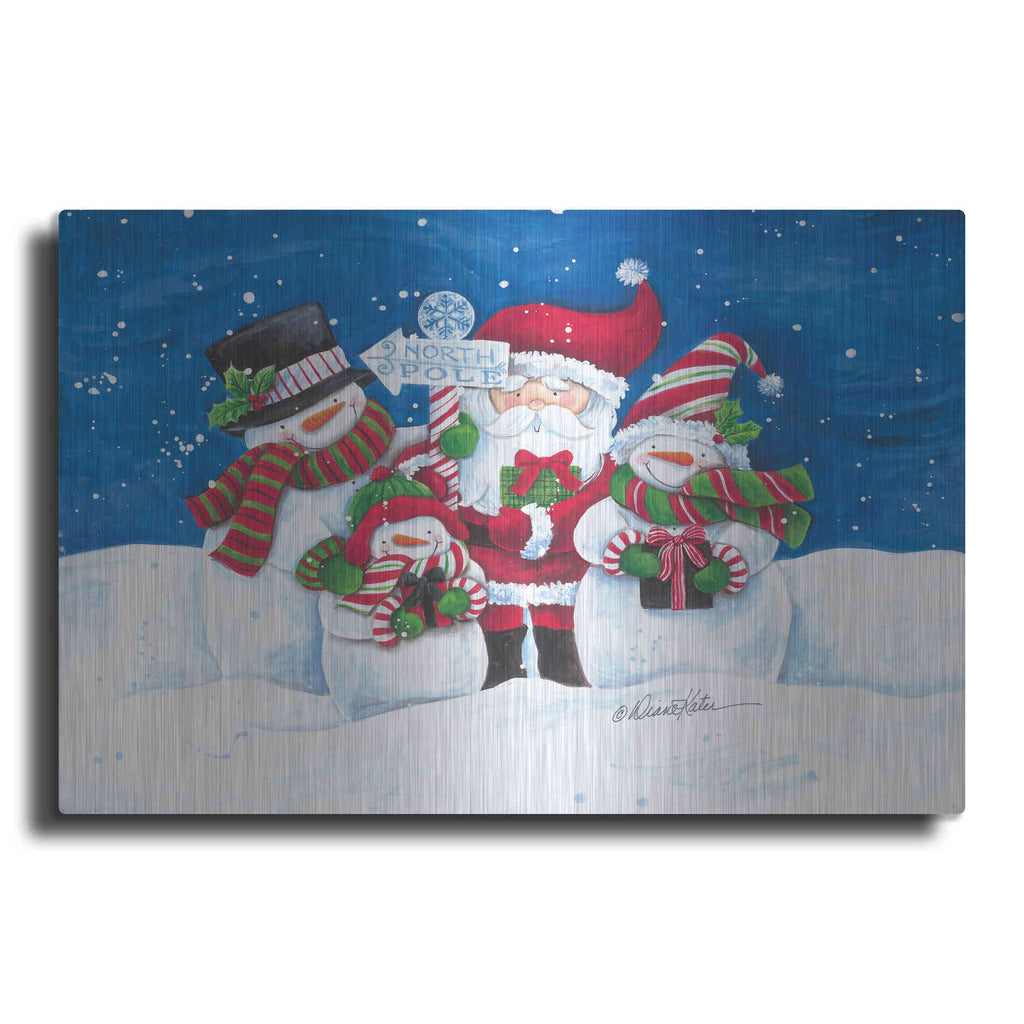 Luxe Metal Art 'North Pole Friends' by Diane Kater, Metal Wall Art