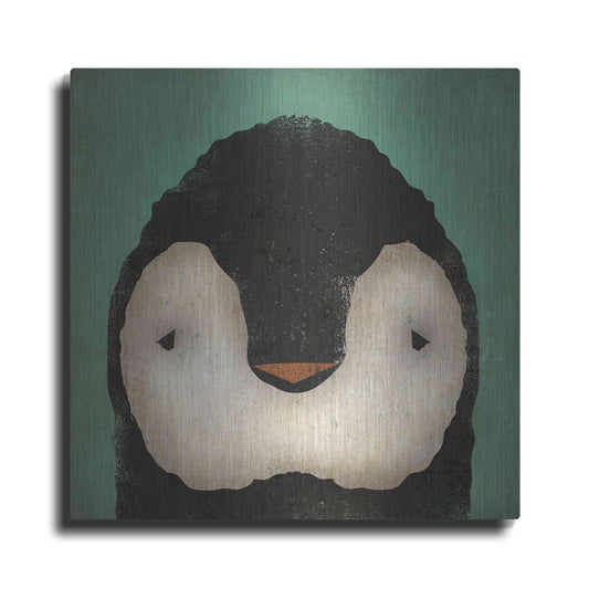 Luxe Metal Art 'Baby Penguin' by Ryan Fowler, Metal Wall Art