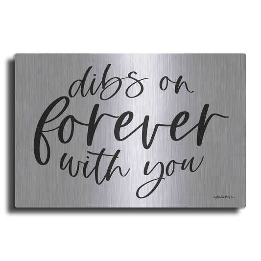 Luxe Metal Art 'Dibs on Forever with You' by Susie Boyer, Metal Wall Art