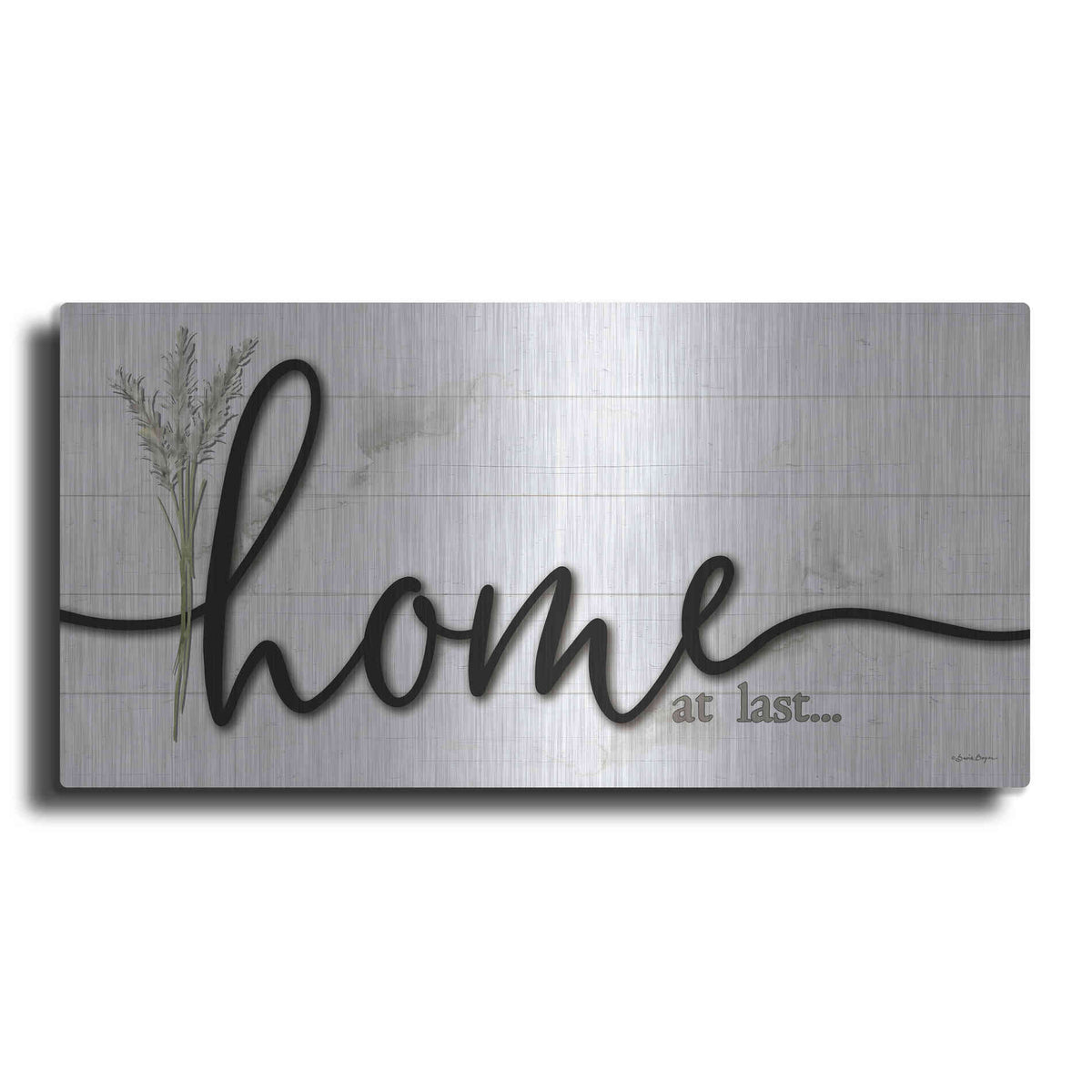 Luxe Metal Art 'Home at Last ' by Susie Boyer, Metal Wall Art