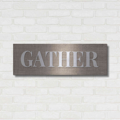 Luxe Metal Art 'Gather ' by Susie Boyer, Metal Wall Art,36x12