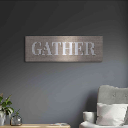 Luxe Metal Art 'Gather ' by Susie Boyer, Metal Wall Art,36x12