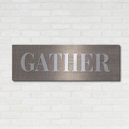 Luxe Metal Art 'Gather ' by Susie Boyer, Metal Wall Art,48x16