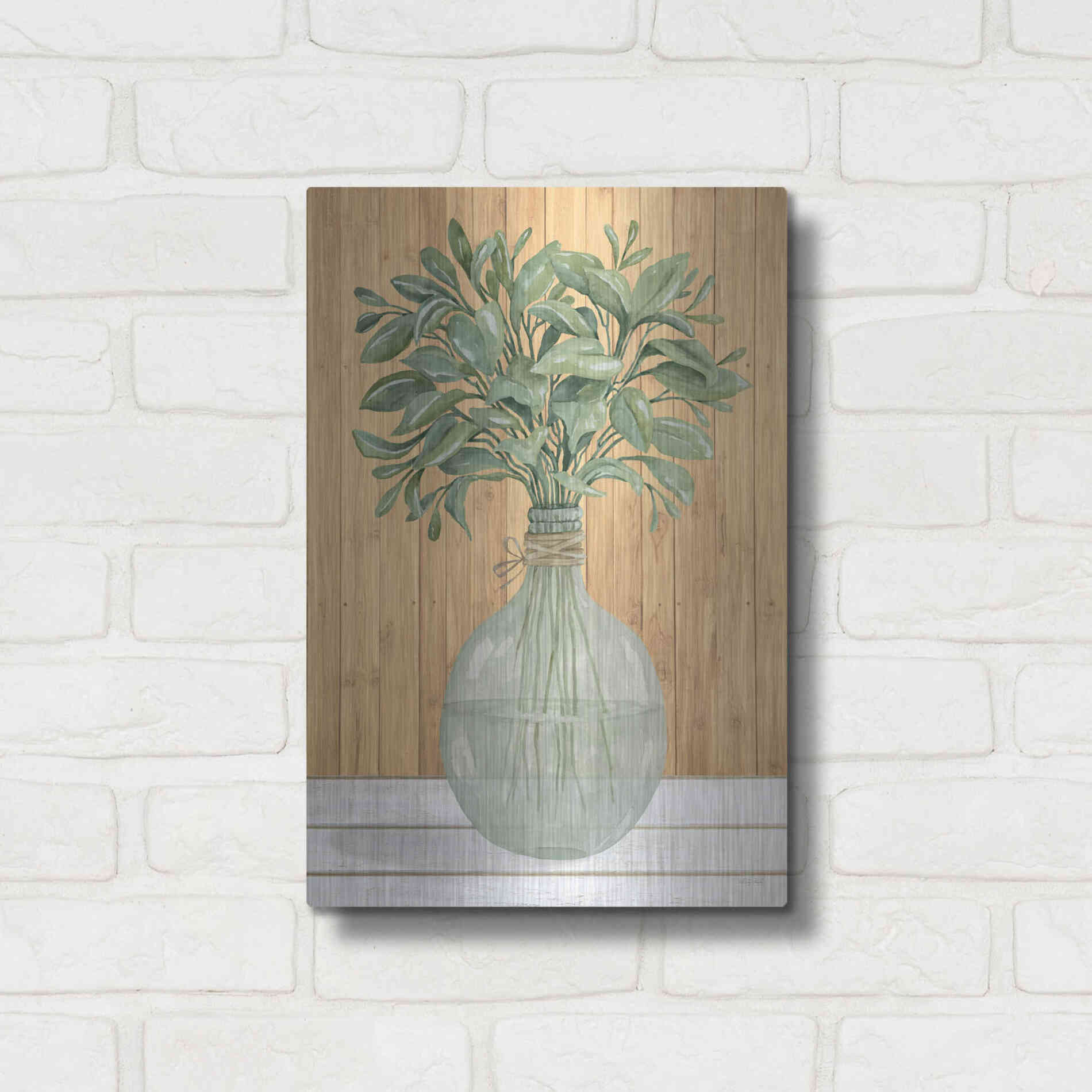 Luxe Metal Art 'Happiness I' by Cindy Jacobs, Metal Wall Art,12x16