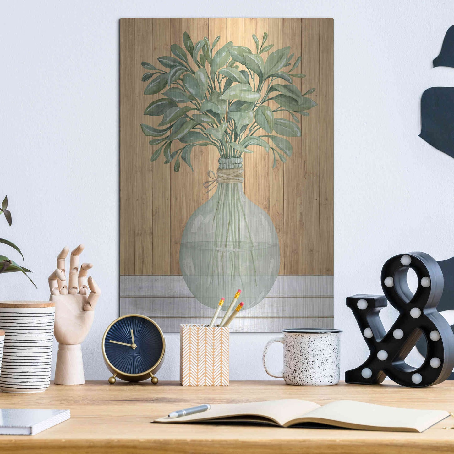 Luxe Metal Art 'Happiness I' by Cindy Jacobs, Metal Wall Art,12x16