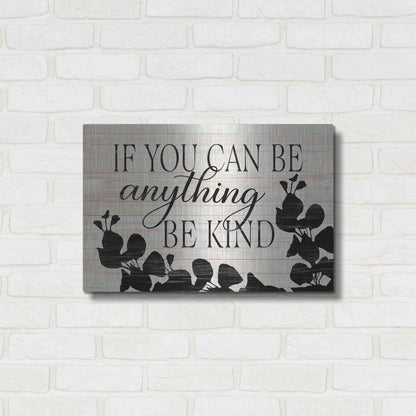 Luxe Metal Art 'Be Anything, Be Kind' by Cindy Jacobs, Metal Wall Art,24x16