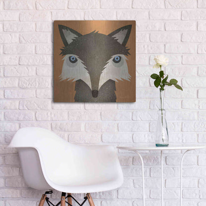 Luxe Metal Art 'Timber Wolf' by Ryan Fowler, Metal Wall Art,24x24