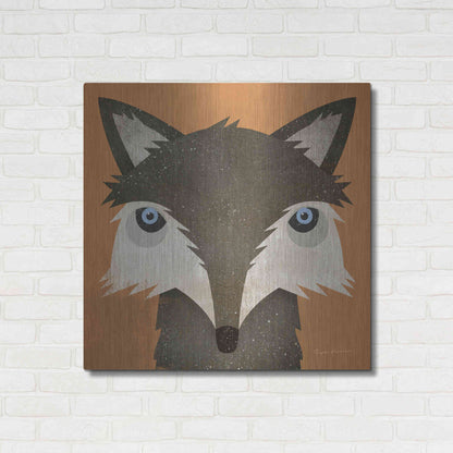 Luxe Metal Art 'Timber Wolf' by Ryan Fowler, Metal Wall Art,36x36