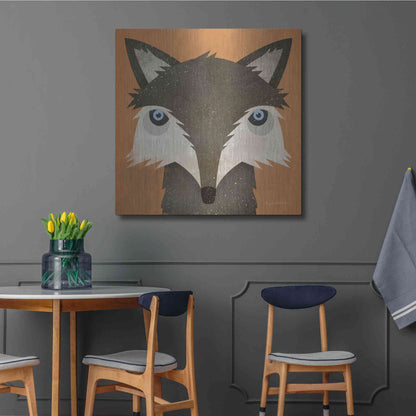 Luxe Metal Art 'Timber Wolf' by Ryan Fowler, Metal Wall Art,36x36