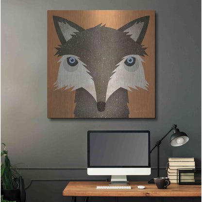 Luxe Metal Art 'Timber Wolf' by Ryan Fowler, Metal Wall Art,36x36