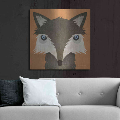Luxe Metal Art 'Timber Wolf' by Ryan Fowler, Metal Wall Art,36x36