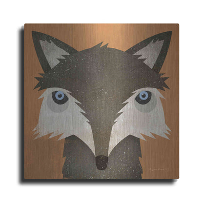 Luxe Metal Art 'Timber Wolf' by Ryan Fowler, Metal Wall Art