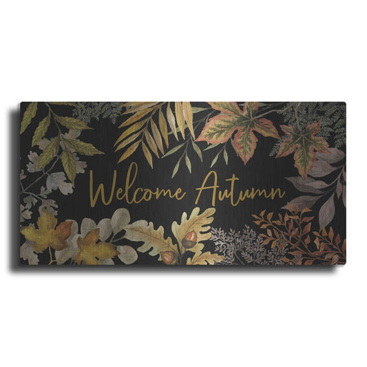 Luxe Metal Art 'Welcome Autumn' by Cindy Jacobs, Metal Wall Art