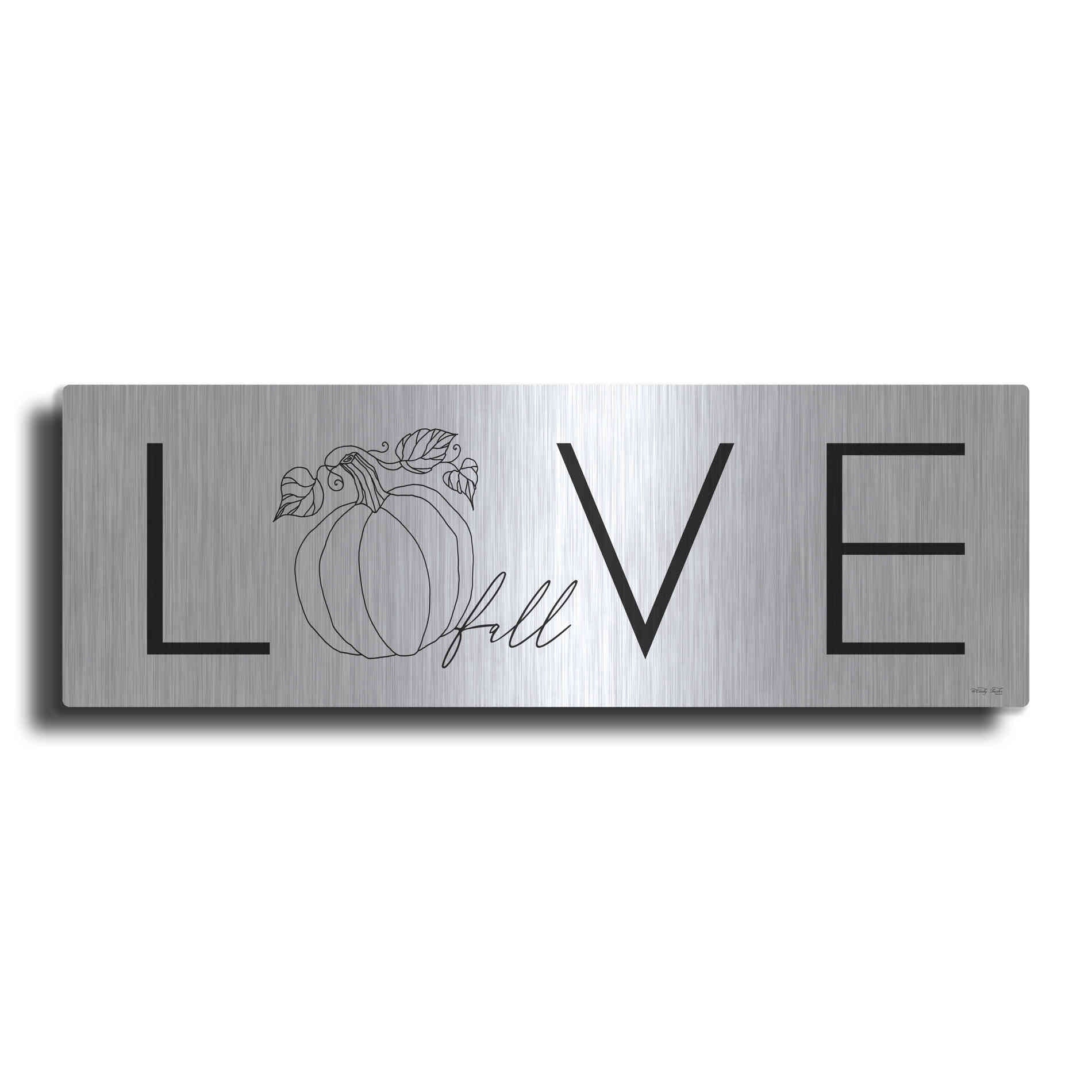 Luxe Metal Art 'Love Fall' by Cindy Jacobs, Metal Wall Art