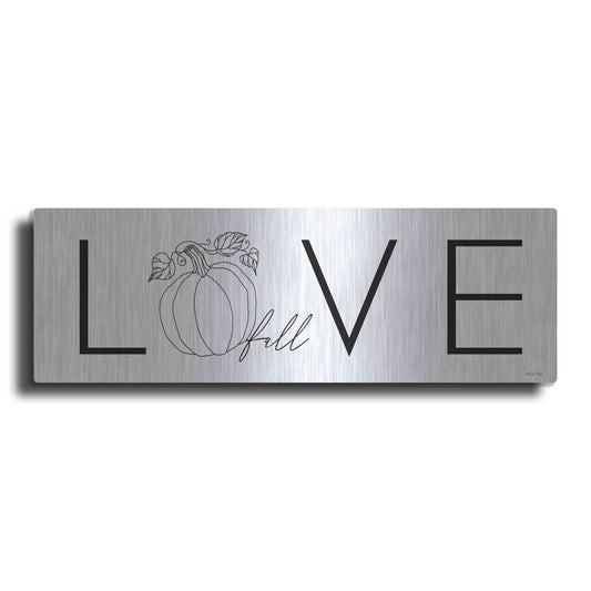 Luxe Metal Art 'Love Fall' by Cindy Jacobs, Metal Wall Art