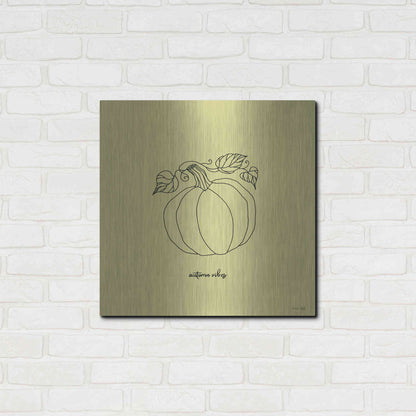 Luxe Metal Art 'Autumn Vibes' by Cindy Jacobs, Metal Wall Art,24x24