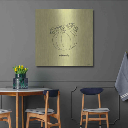 Luxe Metal Art 'Autumn Vibes' by Cindy Jacobs, Metal Wall Art,36x36