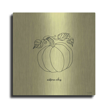Luxe Metal Art 'Autumn Vibes' by Cindy Jacobs, Metal Wall Art