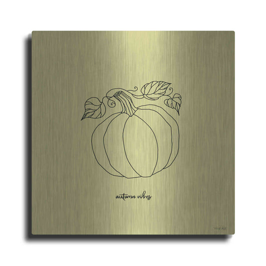 Luxe Metal Art 'Autumn Vibes' by Cindy Jacobs, Metal Wall Art