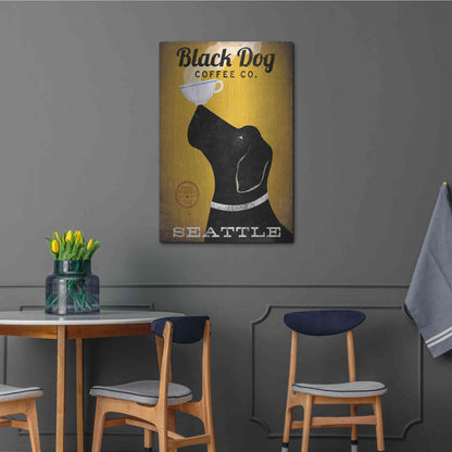 Luxe Metal Art 'Black Dog Coffee Co Seattle' by Ryan Fowler, Metal Wall Art,24x36