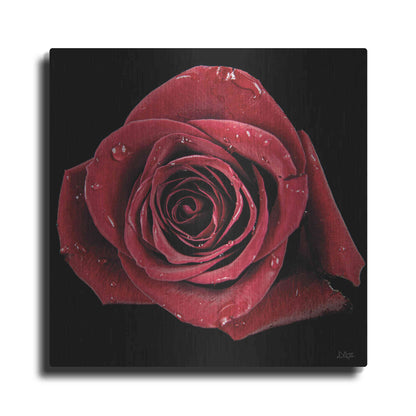 Luxe Metal Art 'Broken Heart Rose' by Donnie Quillen, Metal Wall Art